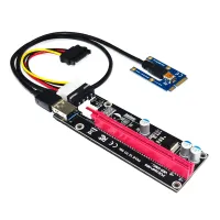 ■❂☸ Mini PCIe to PCI express 16X Riser for Laptop External Graphics Card EXP GDC BTC Antminer Miner mPCIe to PCI-e slot Mining Card