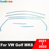 Window Sill Trim สำหรับ Volkswagen VW Golf MK8 2021 2022รถเหล็กชุด Windows Moulding Frame Strip อุปกรณ์เสริมภายนอก