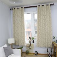 [COD] 55x85 finished semi-shading curtain pastoral modern flower short living room bedroom study bay window shade