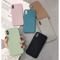 Qhy - เคสโทรศัพท์มือถือซิลิโคน สีโรสโกลด์ สีดํา สีน้ําตาล สําหรับ 13 14 max 7 8 plus XS XR 12