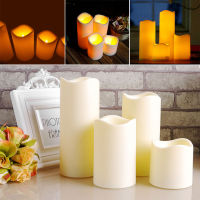 【CW】1pcs LED Candles For Decoration Cylindrical Flickering Flameless LED Electronic Candle Tea Light Wedding Birthday Decor Tealight