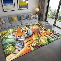 Home decoration tiger pattern European style floor mat hallway rug bedroom living room kitchen hallway rug alfombra de piso