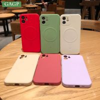 [Chaoke digital branch] สำหรับ iPhone 13 Pro Max Magsafing เคสโทรศัพท์ไร้สายแม่เหล็กชาร์จของเหลวปลอกซิลิโคนสำหรับ iPhone 11 12 14 Xs X Xr 7 8 Plus