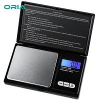 ORIA Digital Mini ขนาด200G/ 0.01G กระเป๋าตาชั่งอัญมณีอิเล็กทรอนิกส์ตาชั่งอัจฉริยะ7 Units LCD หน้าจอแบล็คไลท์ Tare ฟังก์ชั่นปิดอัตโนมัติสแตนเลสและ Slim