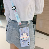 Xiaomi Mi 10T 11 Lite 11T Redmi 9T 10CNote 12 11 10 5G 8 7 9 Pro 9S 9A 9C Poco X3 Pro Phone Cover Soft with Holder &amp; Long Lanyard