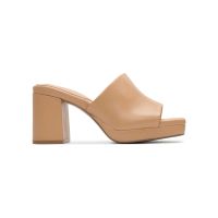 SHU BEDDY WALK 3" SLIDE MULE PLATFORM - VERY NUDE รองเท้าแตะ