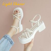 ✈✕ Women Sandals 2021 Fashion Wedge Platform Gladiator Sandals Open Toe Buckle Strappy Sandals Summer Shoes Women Sandalias Mujer