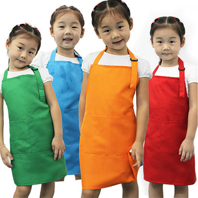 ◾ เด็กเด็กครัวทำอาหารเบเกอรี่จิตรกรรมศิลปะให้สะอาดกระเป๋าเอี๊ยมผ้ากันเปื้อน