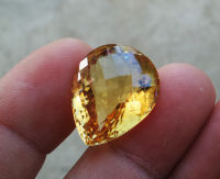 +++ร้านนี้ขายแต่ของแท้ค่ะ+++ พลอยซิทรินหยดน้ำ ( Natural Citrine ) จำนวน 1 เม็ด น้ำหนัก 24.85 กะรัต พลอยประจำเดือนพฤศจิกายน คัดมาสวยค่ะ