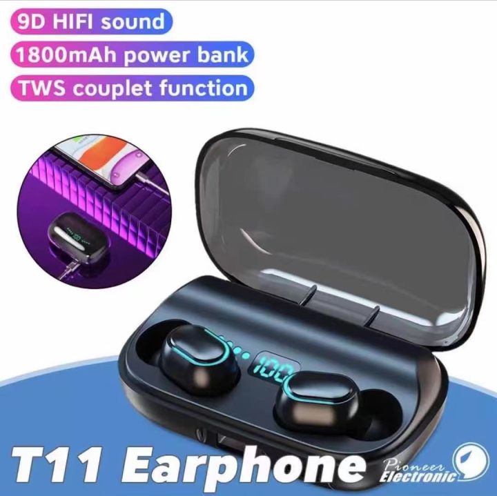 หูฟังบลูทูธ-t11-tws-bt-5-0-headphones-in-ear-tws-true-wireless-earbuds-mini-headset-stereo-earphones-สินค้าของแท้-100-รับประกันสินค้า-1-เดือน-สินค้าพร้อมส่ง