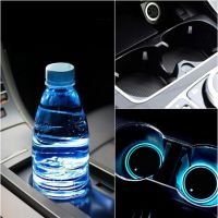 7 Colors Car Cup Holder Luminous Coaster For Tesla Roadster Model 3 Model S Model X