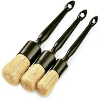 【CW】 3Pcs/set Car Exterior Interior Detail Brush Air Vent Brushes Car Cleaning Tools Auto Detail Tool Dashboard Cleaning Brush