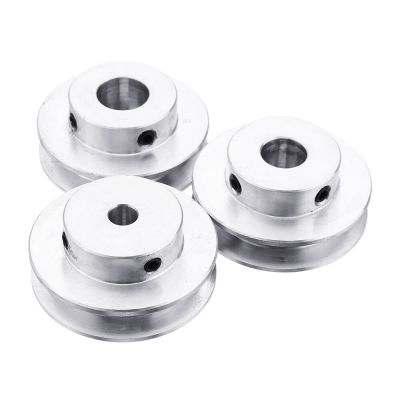 Aluminum Alloy 40mm Single Groove Pulley 5-8mm Fixed Bore Pulley Wheel for Motor Shaft 6mm Belt Replacement Parts