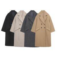 【jw】ﺴ卍∈ and New Breasted Loose Coat for Sleeve Womens Jacket