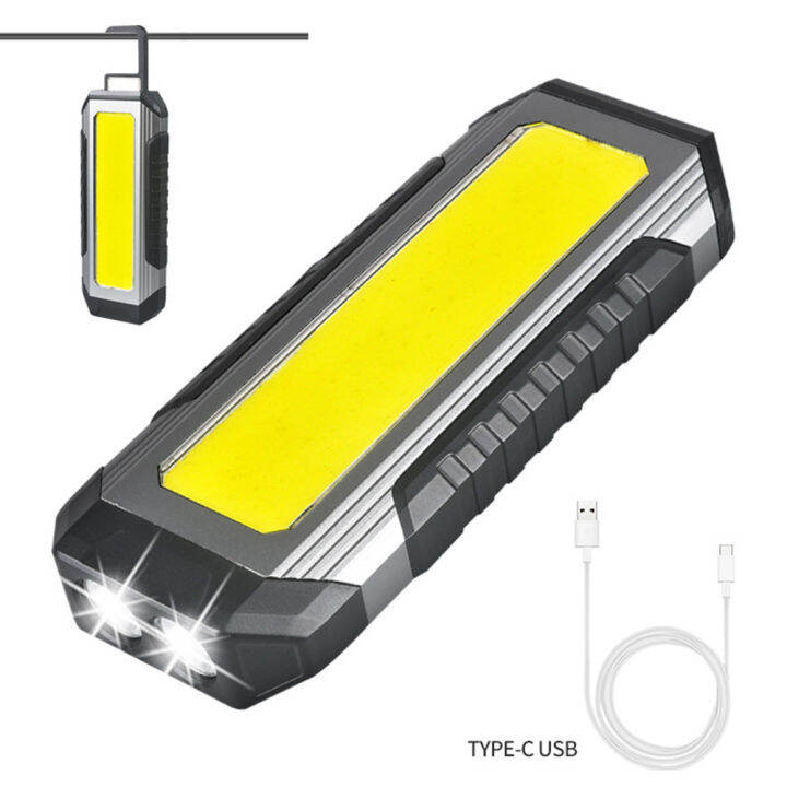 ไฟฉายพกพาแบบชาร์จแม่เหล็ก-led-spotlight-cob-floodlight-7โหมดไฟฉายแบบชาร์จไฟฉุกเฉิน