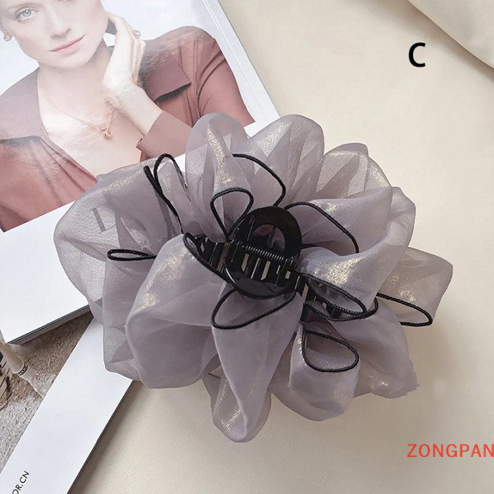 zongpan-คลิปหนีบผมทรงโบว์สีดำแบบย้อนยุคของผู้หญิงคลิปหนีบผมทรงหางม้าคลิปหนีบผมหรูหรากิ๊บหนีบผมแฟชั่นเครื่องประดับผม