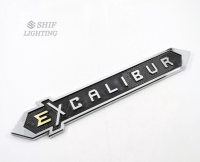 เพจโลโก้ เอ็กคาลิเบอร์ โตโยต้า แลนด์ครูซเซอร์ EXCALIBUR Logo Car Auto Side Decorative Emblem Sticker Badge Decal For TOYOTA Land Cruiser