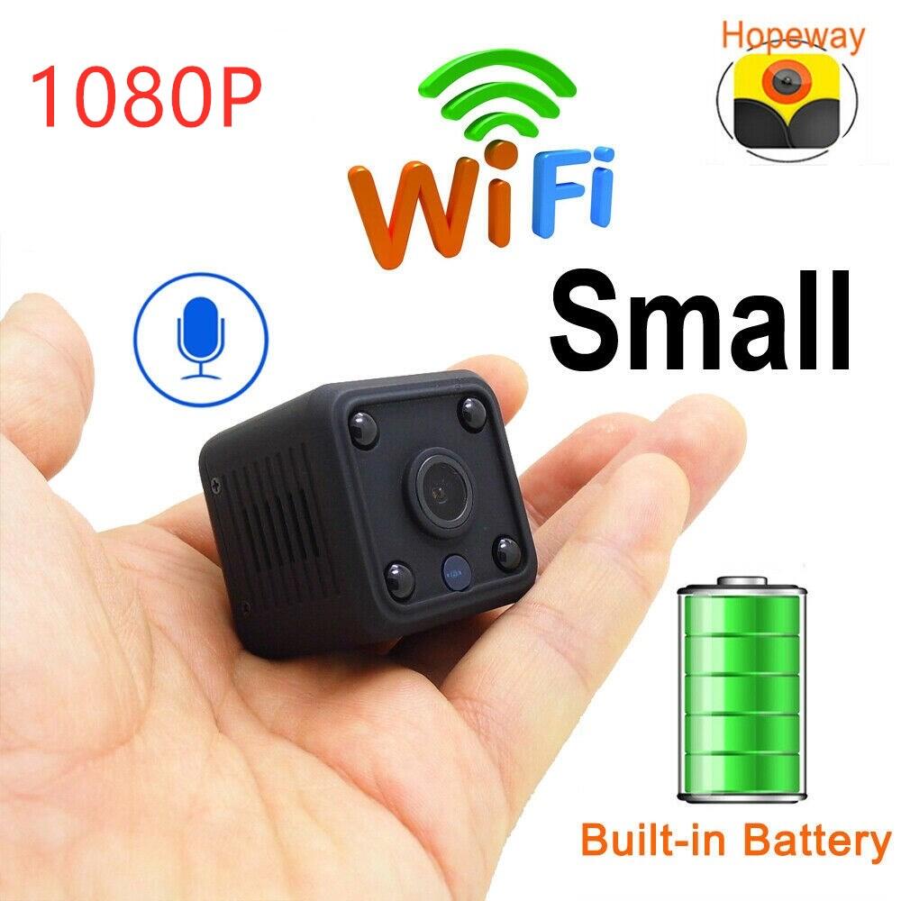 Mini Camera,1080P WiFi Camcorder Portable Small HD Nanny Cam with Night Vision and Motion Detection Indoor Covert Wireless Security Camera for Home and Office Live Stream Camera 
