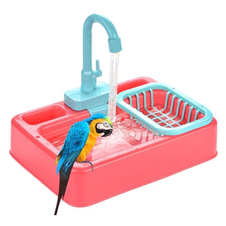 bird-feeder-automatic-parrot-bathtub-swimming-pool-faucet-parrot-bath-shower-water-dispenser-bird-cage-bathroom-parrot-toys