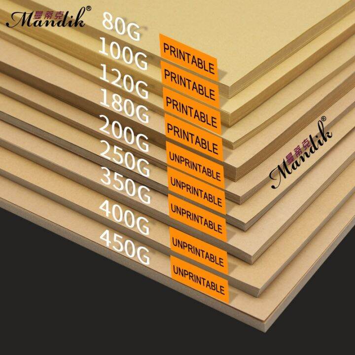 {A paper} 200gsm 50 Sheets Gift Packaging Paper Brown Kraft Paper Hard