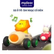 Đồ chơi xe ô tô có nhạc và đèn chạy bánh đà kèm sẵn pin Mideer Inertia