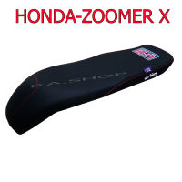 เบาะแต่ง เบาะปาด เบาะรถมอเตอร์ไซด์สำหรับ HONDA-ZOOMER X ตรงรุ่น หนังด้าน ด้ายแดง งานเสก  สุดเทพ