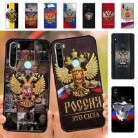 Russia Russian Flags Emblem Phone Case for Redmi Note 8 7 9 4 6 pro max T X 5A 3 10 lite pro Electrical Safety