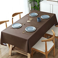 Solid Color Table Cloth Rectangular Round Tablecloths Waterproof Oilproof Home Dining Tea Table Decoration Ho Picnic Dining