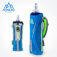AONIJIE E908 Running Hand-held Water Bottle Kettle Holder Wrist Storage Bag Hydration Pack Hydra Fuel Soft Flask Marathon Race Running Belt