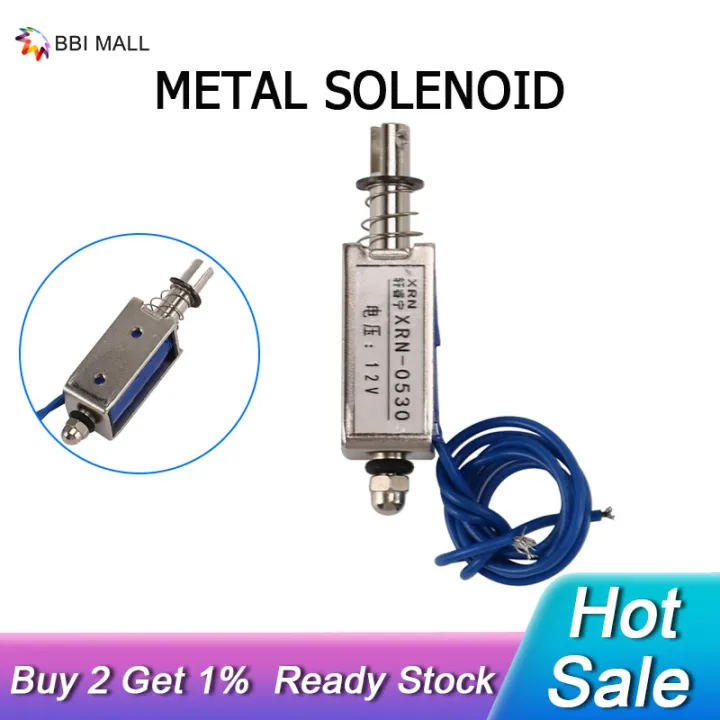 Solenoid Electric Solenoid Type Push Pull 10 Mm Dc 12 V 21 Kg Force Lazada