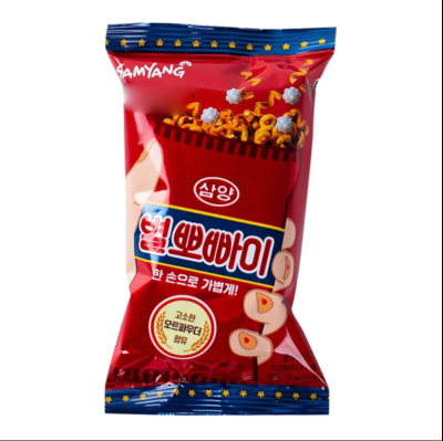 ขนมเกาหลี ยำยำช้างน้อยเกาหลี samyang star popeye snack 72g 별뽀빠이