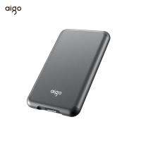 AIGO การ์ดหน่วยความจำแบบพกพา SSD USB3.2 Gen 2 Type C ฮาร์ดไดรฟ์500GB ดิสก์แบบแข็งไดรฟ์สำหรับโน๊ตบุ๊กเก็บข้อมูลมือถือ