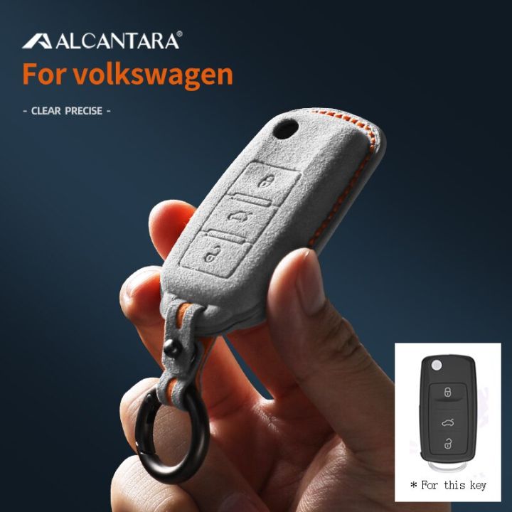 alcantara-เคสเคสกุญแจรถยนต์พวงกุญแจสำหรับรถ-vw-volkswagen-โบราซากิตาร์ทิกวน-jetta-passat-santana-scirocco-beetle-golf-6