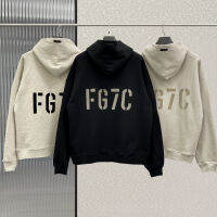 FG7C Back Flocking Wealth Essentials Oversized Hoodies 1001:1 Hip Hop Woman and Man Sweatshirts High Street Womens Tracksuit