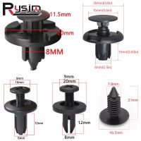 10/20PCS 8mm 7.8mm 6mm Hole Auto Bumper Fender Push Plastic Fastener Clip Auto Fastener Door Push-Type Trimming Plate Clips