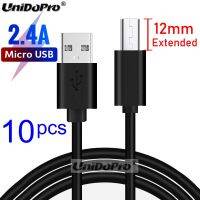 10Pcs 12mm Extra Long Tip Micro USB Cable Extended Connector for AGM Blackview Oukitel Doogee Leagoo Zoji Rugged Phones