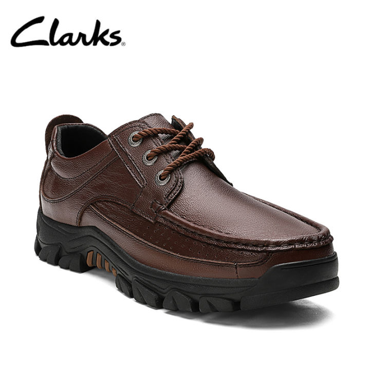 Clark s Mens Cotrell Edge Textile Collection Comfortable Leather Shoes ...