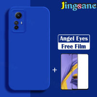 Jingsanc สำหรับ Xiaomi Redmi Note 12S เคสโทรศัพท์ [กระจกนิรภัยป้องกันเต็มพื้นที่ฟรี] Angel Eyes ปกป้องกล้องปลอกซิลิโคนนิ่มฝาครอบฝาหลังกันกระแทก Xiaomi Redmi Note 12S