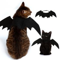 ZZOOI Cat Clothes Bat Wings Funny Dog Costume Artificial Wing Pet Cosplay Halloween Clothes Cat Dog Costume Pet Products