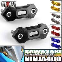 ยึดแบบหนีบอะแดปเตอร์สำหรับยึดแผ่นฝาปิดรูที่ดัดแปลง Kaca Spion Motor สำหรับ Kawasaki Ninja 400 Ninja400 2010-2022