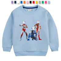 Ultraman 13สี/1-10ปีสเวตเตอร์สำหรับเด็กหญิงเด็กชายแขนยาว Baju Anak พิมพ์ลายการ์ตูนเสื้อคอตตอนฤดูใบไม้ผลิฤดูใบไม้ร่วงเสื้อแขนยาวคอกลมน่ารักเสื้อกันหนาวเด็ก0000