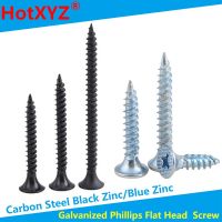 Reinforced KA Phillips Countersunk Head Self Tapping Screw Galvanized Phillips Flat Head  Wood Screw Drywall Nail M3.5 50pcs Nails Screws  Fasteners