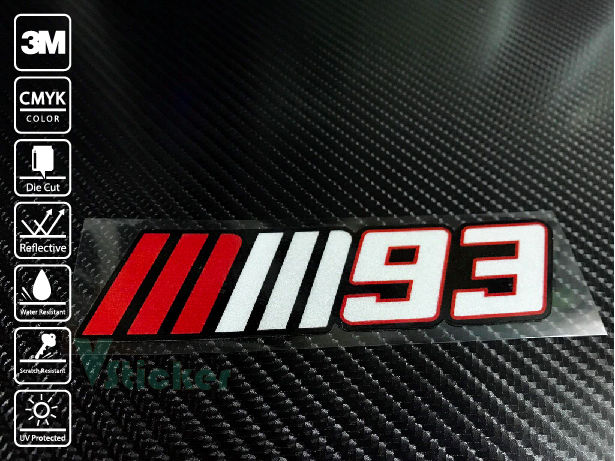 สติ๊กเกอร์ Sticker Marquez 93/017