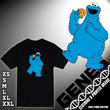  Sesame Street Adult Blue Cookie Monster Men's T-shirt Large :  Clothing, Shoes & Jewelry