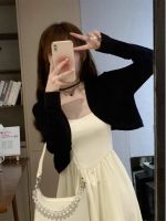 ♛ Thin sun protection knitted cardigan for women with suspender dress and blouse summer vest shawl ice silk jacket