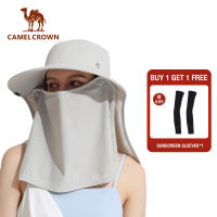 CAMEL CROWN หมวกชาวประมง ทนรังสียูวี ปีกกว้าง x1