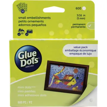 Glue Dots Clear Dot Disposable Dispenser-Craft .375 200/Pkg