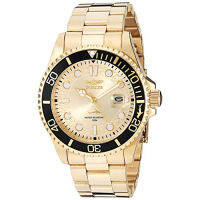 Invicta Mens Pro Diver Quartz Watch, Gold, 30025