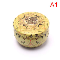 Retro Floral Tin Can Tea Storage Box Candy Gift Case