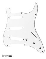 Rasvone STP3S ปิ๊กการ์ดกีตาร์ไฟฟ้า ทรง Start แบบซิงเกิ้ลคอยล์ - Standard Stratocaster Electric Guitar Pickguard with Single Coil Patterns